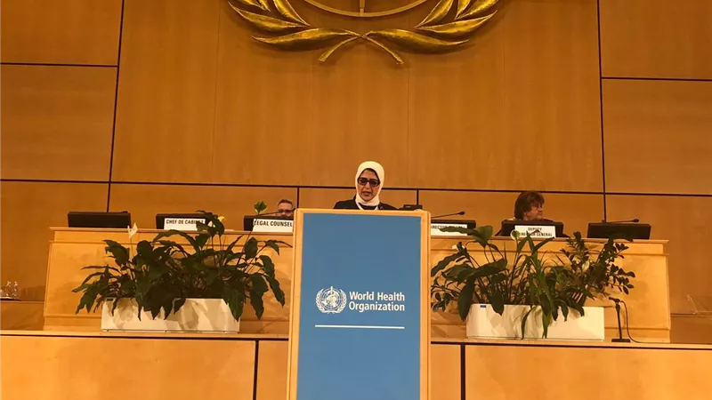 خلال إلقائها كلمة مصر أمام الجمعية العامة لمنظمة الصحة العالمية..وزيرة الصحة: التجربة المصرية لعلاج فيروس 
