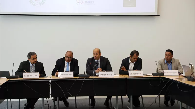 المنتدى العربى الأوروبى للحوار وحقوق الإنسان يكشف فى ندوة بجنيف : منظمات حقوقية دولية تساعد الحوثيين فى إخفاء جرائمهم ضد الشعب اليمنى (صور)