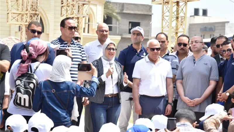 على هامش مشاركتها في ماراثون التعريف بمنظومة التأمين الصحي الشامل الجديد..وزيرة الصحة: هدفنا الحفاظ على صحتكم و