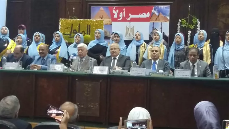 دار علوم القاهرة تحتفل بانتصارات أكتوبر المجيد بموسيقى الشرطة العسكرية فى استعراض مهيب (صور)