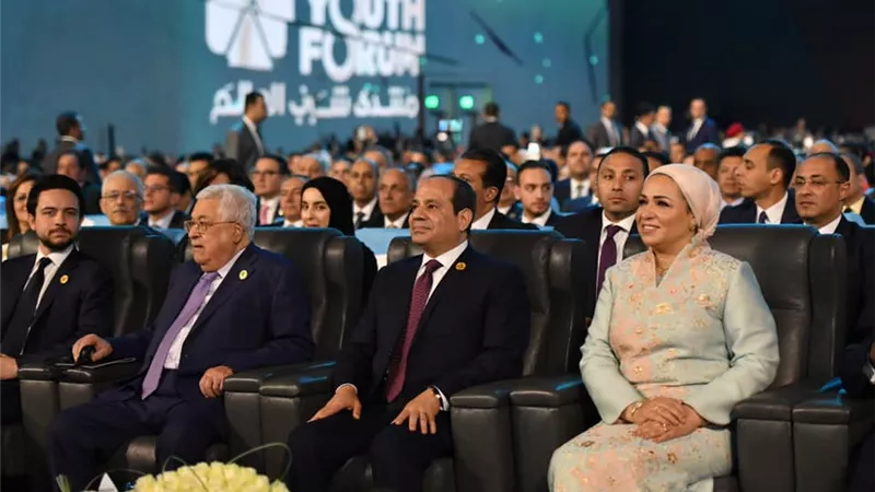 أحمد رفعت : الدول المشاركة فى منتدي شباب العالم أكثر من أعضاء الأمم المتحدة | فيديو