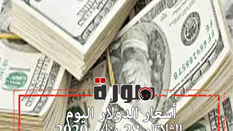 الدولار لايف | أسعار الدولار اليوم الثلاثاء 28 يناير 2020