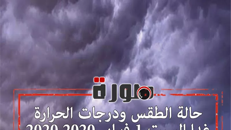 حالة الطقس ودرجات الحرارة غدا السبت 1 فبراير 2020 