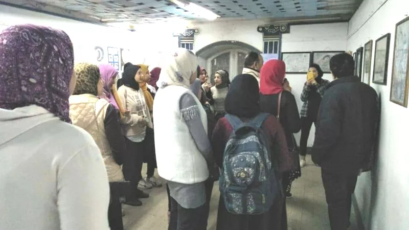 بمشاركة الرواد.. معرض فنون تشكيلية بقصر ثقافة المحلة | صور
