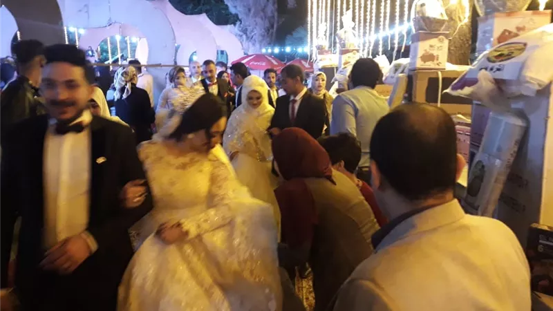 تحت رعاية راشد والنائب محمد ابو العينين.. حفل زفاف جماعي لـ 30 عريس وعروسة من أبناء الجيزة | صور
