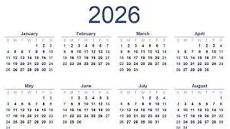 قائمة الإجازات الرسمية وموعد أول إجازة مقبلة في 2026
