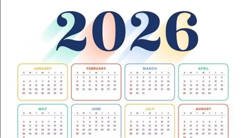 الإجازات الرسمية 2026.. تعرف على مواعيدها باليوم والتاريخ والمناسبة