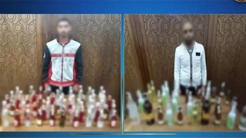خمرة مضروبة.. تفاصيل القبض على شخصين لبيع مشروبات كحولية مغشوشة في كرموز