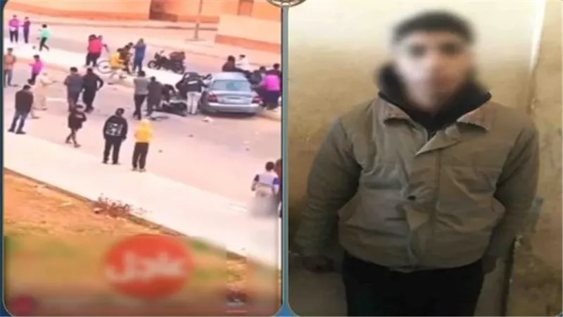 لقطات صادمة..تفاصيل وفاة سيدة وابنها وإصابة ابنتها في حادث تصادم بأكتوبر | فيديو