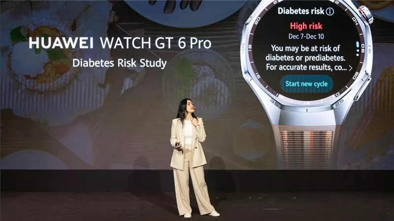 ساعة HUAWEI WATCH GT 6 Pro تتبع صحتك ومشاعرك مع ميزة جديدة لرصد مخاطر السكري