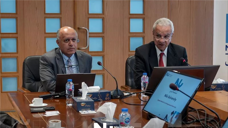 جامعة النيل تبحث مع جامعة برمنغهام البريطانية تعزيز التعاون في مجالات المياه والطاقة والهيدروجين الأخضر