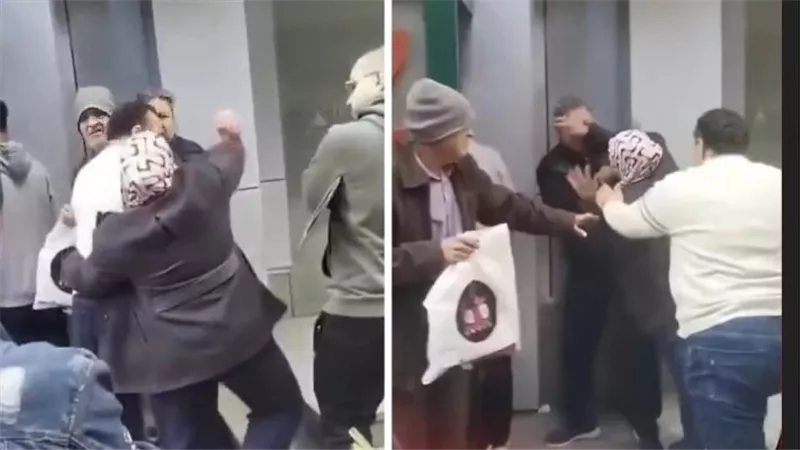 ضربته بالبوكس..خناقة بين سيدة ورجل أمام ماكينة فيزا بالمحلة في نهار رمضان | فيديو