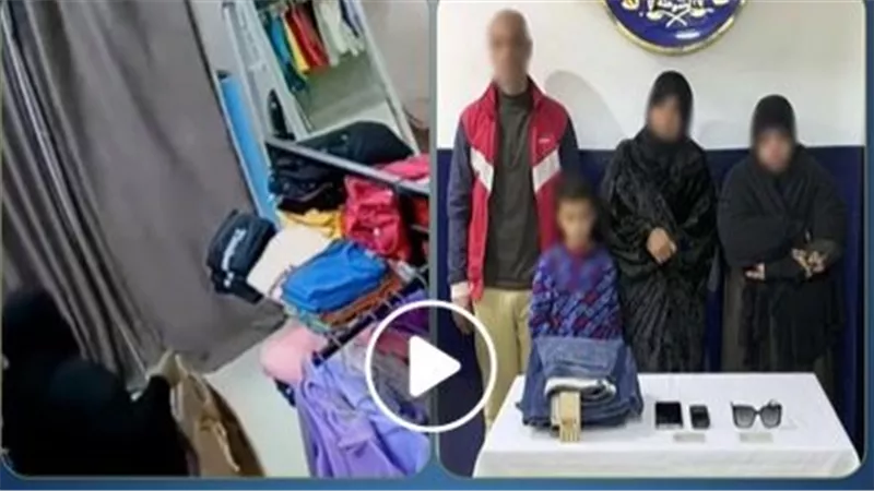 فيديو مثير.. سيدتان وطفل يسرقون محل ملابس بدمياط | شاهد