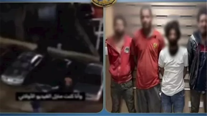 لقطات صادمة.. 4 شباب يتعاطون المخدرات بالشارع | فيديو