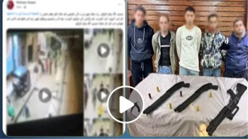 بسبب معاكسة فتاة.. تفاصيل ضبط 6 ملثمين تعدوا بالضرب على 3 أشخاص بالقليوبية | فيديو