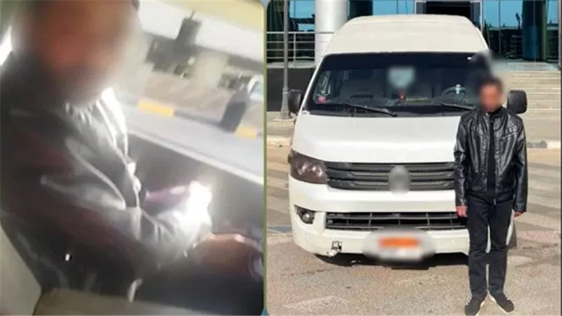 سيدة ومقطع مخل.. تفاصيل القبض على سائق ميكروباص بالجيزة | فيديو