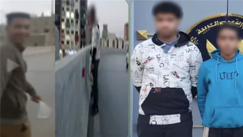 مزاح لزيادة المشاهدات..تفاصيل ضبط المتهمين بإلقاء أكياس مياه على المارة في بني سويف | فيديو