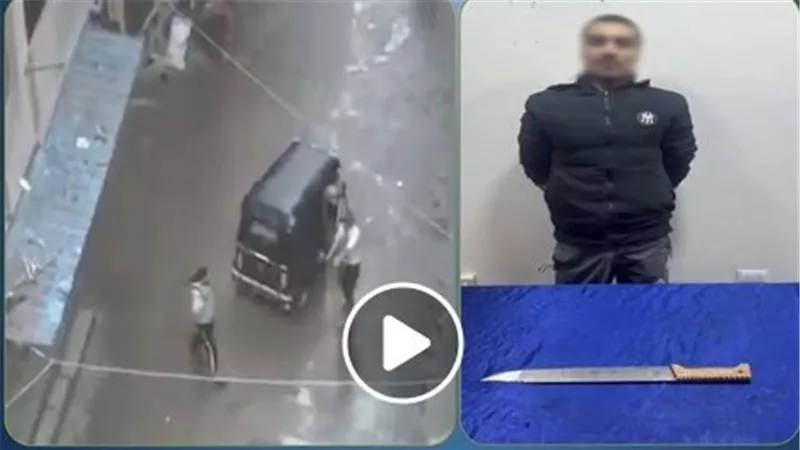 فيديو صادم.. شخص يعتدي بسلاح أبيض على سائق توك توك بالجيزة | شاهد