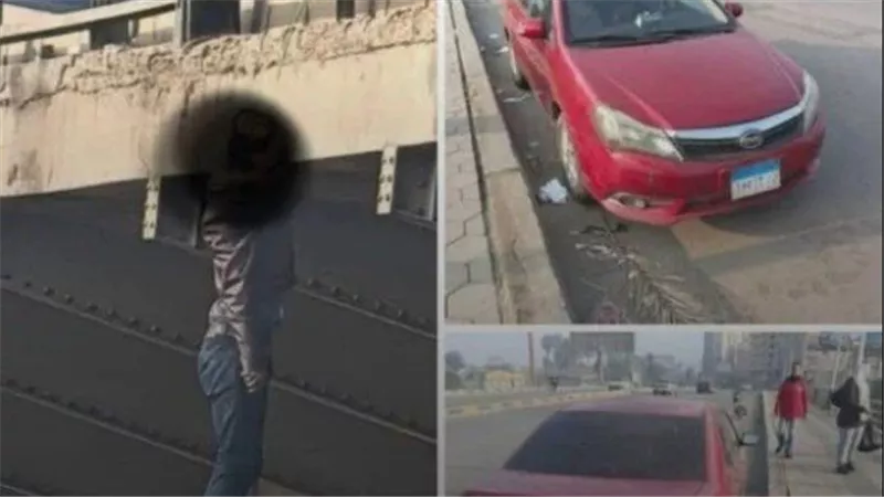 جـ.ثة تتدلى من الكوبري.. لحظات مرعبة لوفاة شاب بالمظلات 