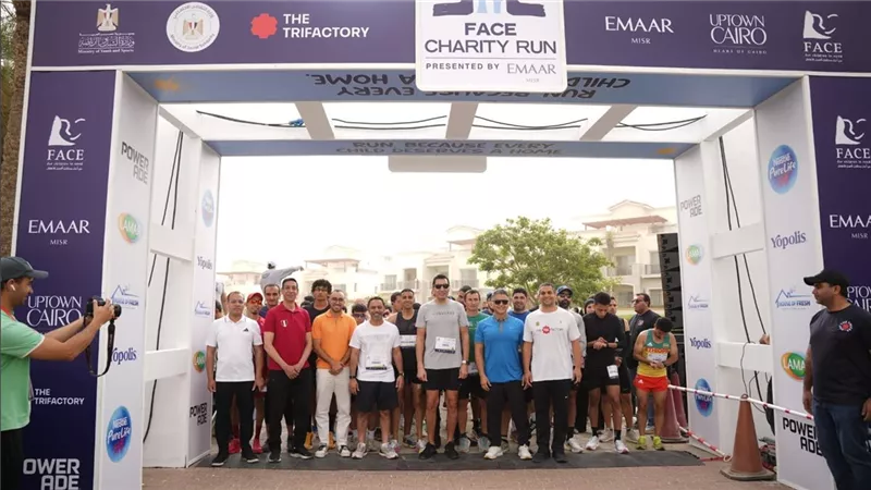 وزير الشباب والرياضة وسفير الإمارات يطلقان شارة البدء لسباق FACE الخيري بـ Uptown Cairo بمشاركة 1000 متسابق