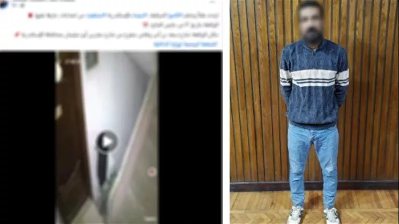  ارتدى نقاب للتخفى.. تفاصيل القبض على شخص حطم كاميرات المراقبة الخاصة بشقة شقيقته | فيديو