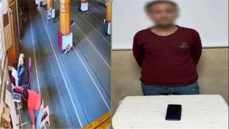  الكاميرا صورته.. تفاصيل القبض على لص سرق هاتف من مسجد بدمياط | فيديو