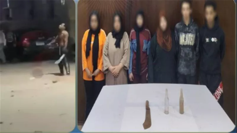 تفاصيل ضبط طرفي مشاجرة الأسلحة البيضاء والزجاجات في المرج | فيديو