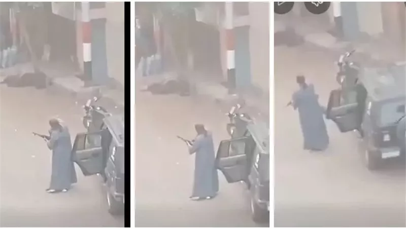 لقطات تحبس الأنفاس.. لحظة إطلاق النار على المواطنين في أسيوط | فيديو 