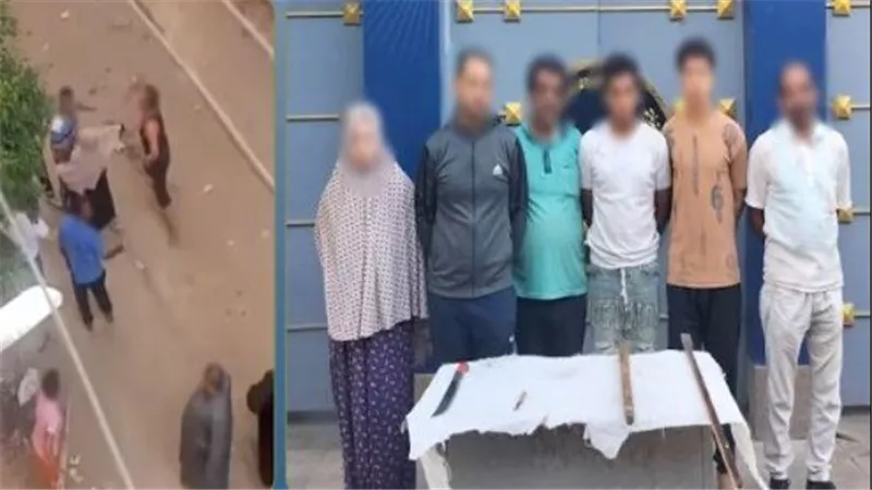 عصى خشبية وأسلحة بيضاء.. تفاصيل ضبط طرفي مشاجرة بني سويف | فيديو 