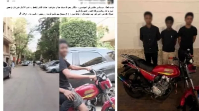 تفاصيل ضبط 3 أجانب يقودون دراجة نارية برعونة بالجيزة