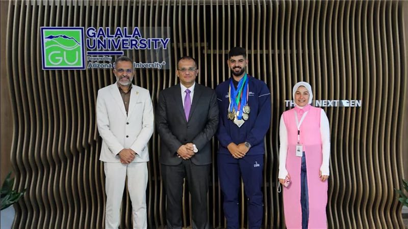 جامعة الجلالة تهنئ الطالب محمد ياسر لتحقيقه إنجازًا رياضيًا ببطولة كأس مصر للتايكوندو