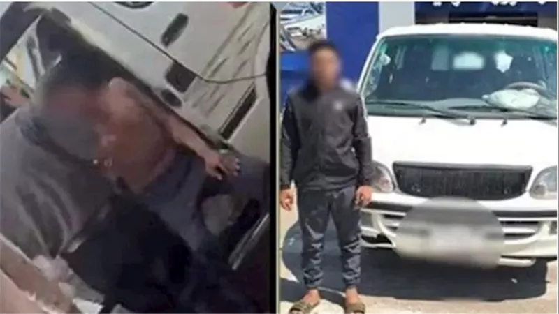تفاصيل ضبط سائق ميكروباص تعدى بالسب على المواطنين داخل موقف بالشرقية | فيديو