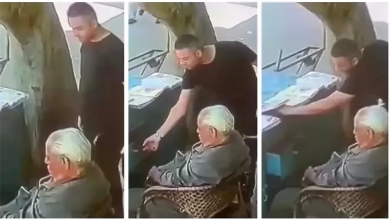 لقطات أثارت التعاطف.. القصة الكاملة لسرقة بائع الجرائد في حلوان | فيديو