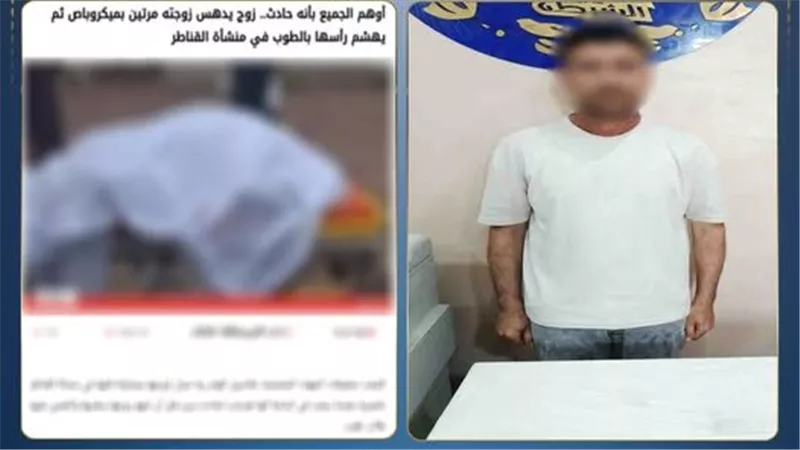 تفاصيل القبض على سائق دهس زوجته بسيارة ميكروباص بالجيزة 