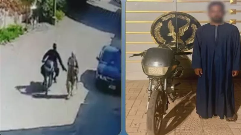  يستقل دراجة نارية.. تفاصيل القبض على عامل تحرش بفتاة بكوم حمادة | فيديو