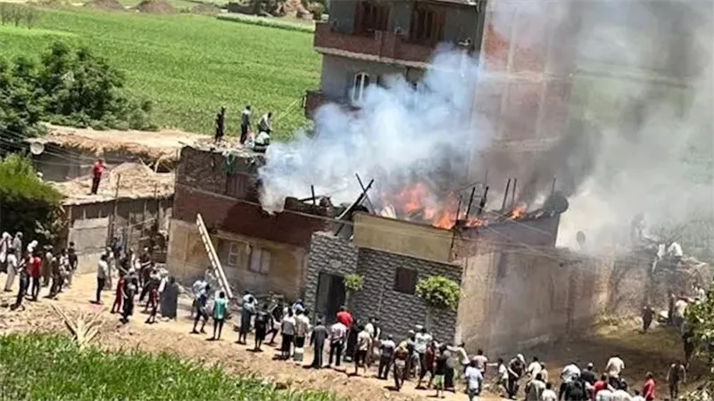قبل زفافها.. النيران تلتهم جهاز عروس في ميت خاقان بالمنوفية