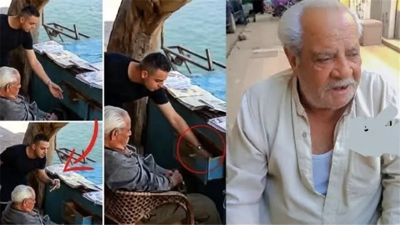  معرفكش يا شحات.. بائع الجرائد ضحية السرقة بحلوان باكيًا: بنتي متبرية مني | فيديو
