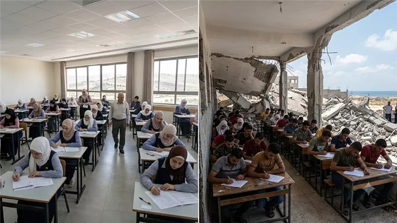 توجيهي تحت النار والركام: تباين الظروف بين الضفة وغزة يُعمق مأساة “جيل المستقبل”