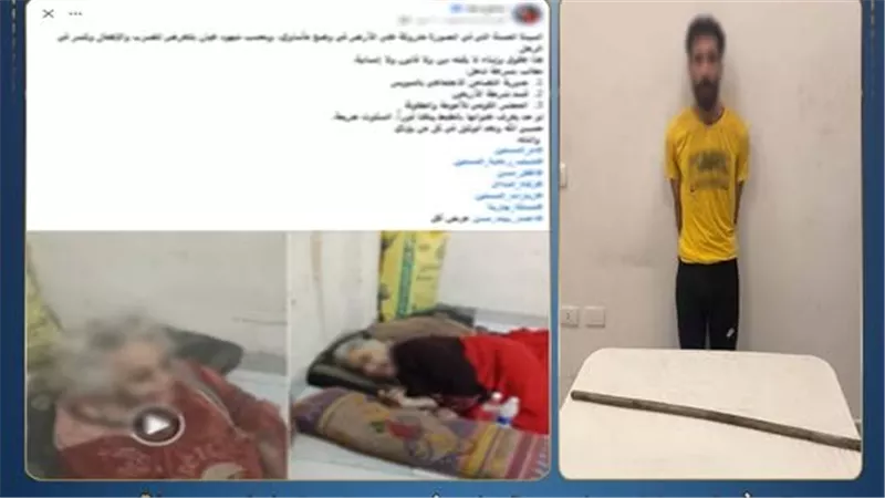فلوس الكيف السبب.. تفاصيل ضبط الابن الجاحد المعتدي على والدته بالسويس