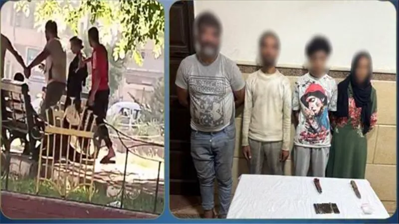 خناقة على سبوبة التسول.. تفاصيل ضبط أطراف مشاجرة فتاة بسلاح أبيض بالإسماعيلية | فيديو 