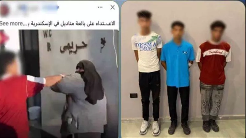  بسبب معاكسة فتاة.. تفاصيل القبض على المتهمين بالتعدى على سيدة بالحذاء بالإسكندرية | فيديو