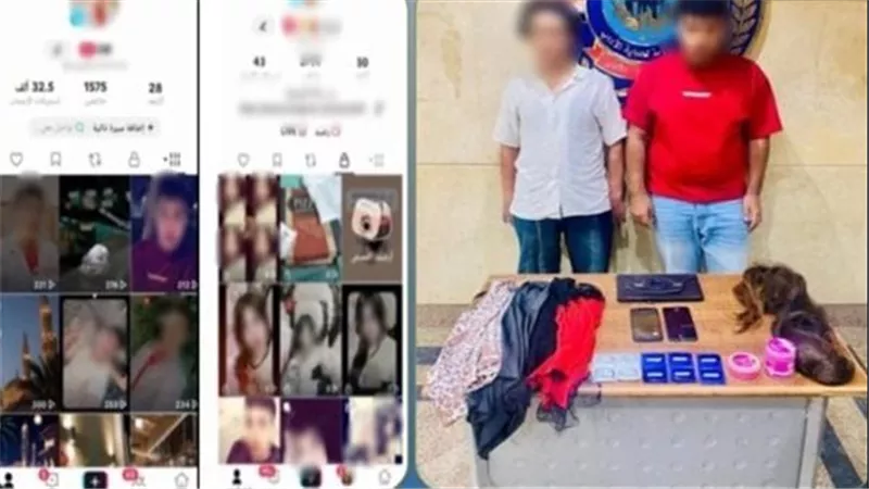ملابس نسائية وبواريك.. تفاصيل القبض على شخصين لاتهامها بالرقص والتحريض على الفجور بأكتوبر | فيديو
