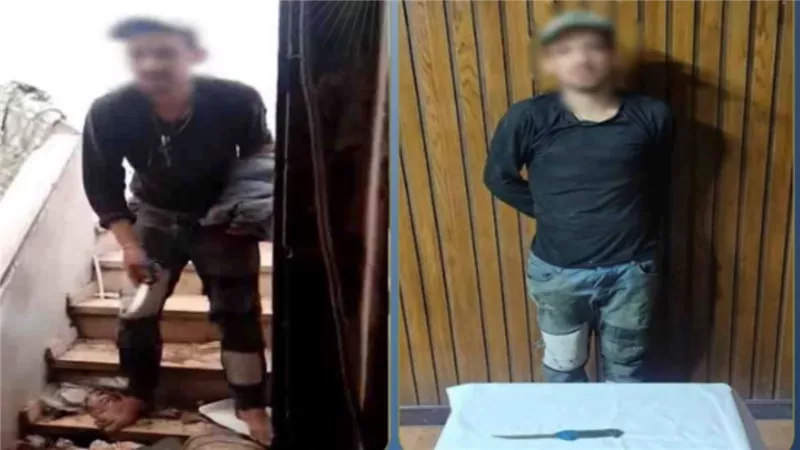 عايز فلوس يشتري ممنوعات.. تفاصيل ضبط شاب تعدى على والدته بالإسكندرية | فيديو