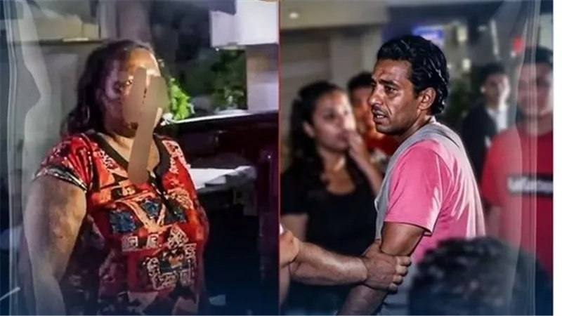 بعد إذنك متلمسنيش.. لقطات مثيرة لتحرش أجنبية بعامل توصيل | فيديو