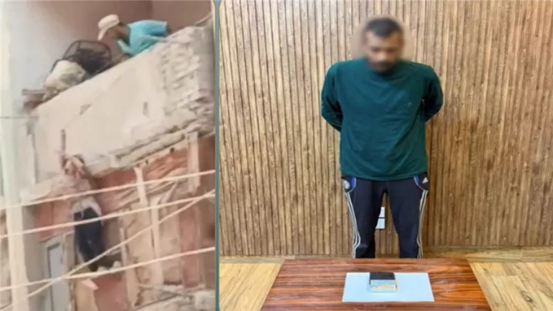  هربت من أبوها.. تفاصيل قفز صغيرة من الطابق الرابع بالشرقية | فيديو 