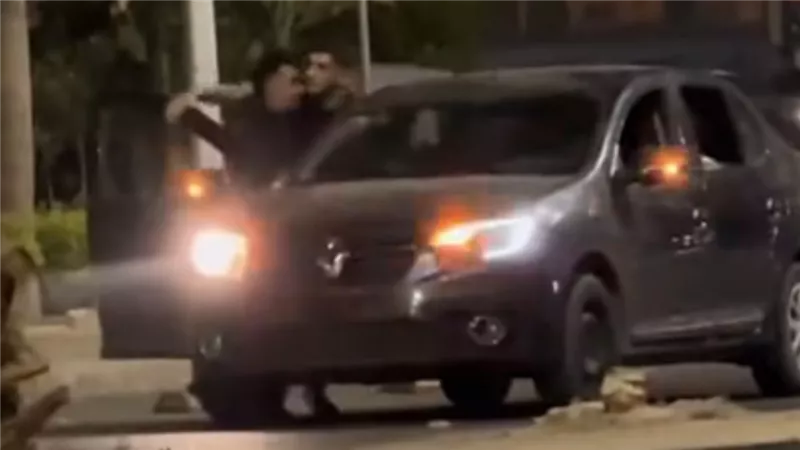 الحقوني.. لقطات صادمة لسحل فتاة وإجبارها على ركوب سيارة بالشيخ زايد | فيديو