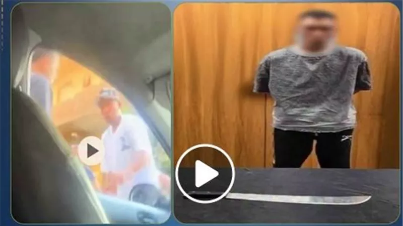 هتدفع ألف جنيه دلوقتي.. تفاصيل ضبط المتهم بتهديد سائق بالقاهرة | فيديو