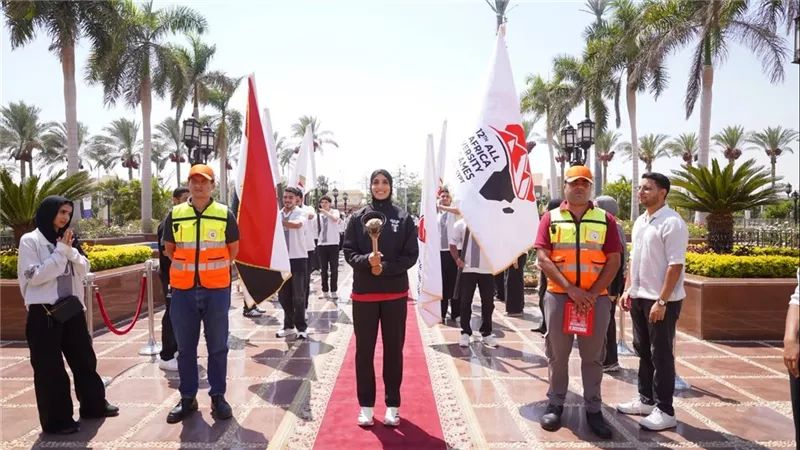 الجامعة البريطانية في مصر تستضيف مسيرة شعلة الدورة الثانية عشرة من بطولة الألعاب الأفريقية للجامعات.. وتحتفي بأبطالها الرياضيين