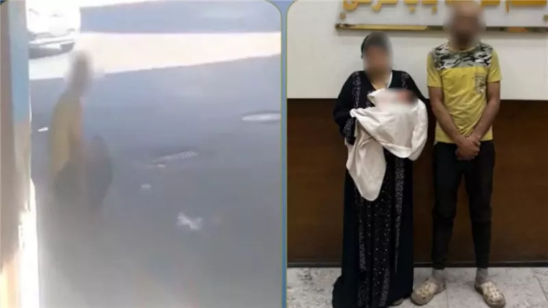 مقطع الدخان أسفل الكوبري كشف المستور..تفاصيل ضبط زوجين عرفيًا استغلا رضيعتهما في التسول بالإسكندرية | فيديو