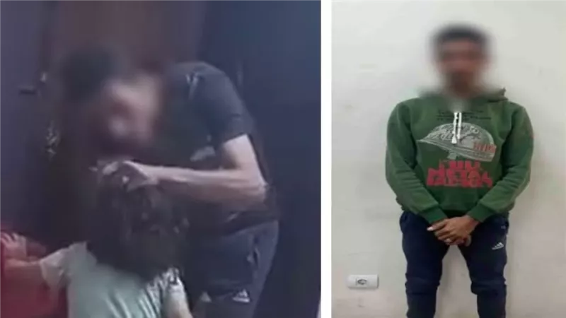 انتقام زوجي يتحول لفيديو صادم في الجيزة..تفاصيل ضبط المتهم بالتعدي على نجله ومحاولة كيه 